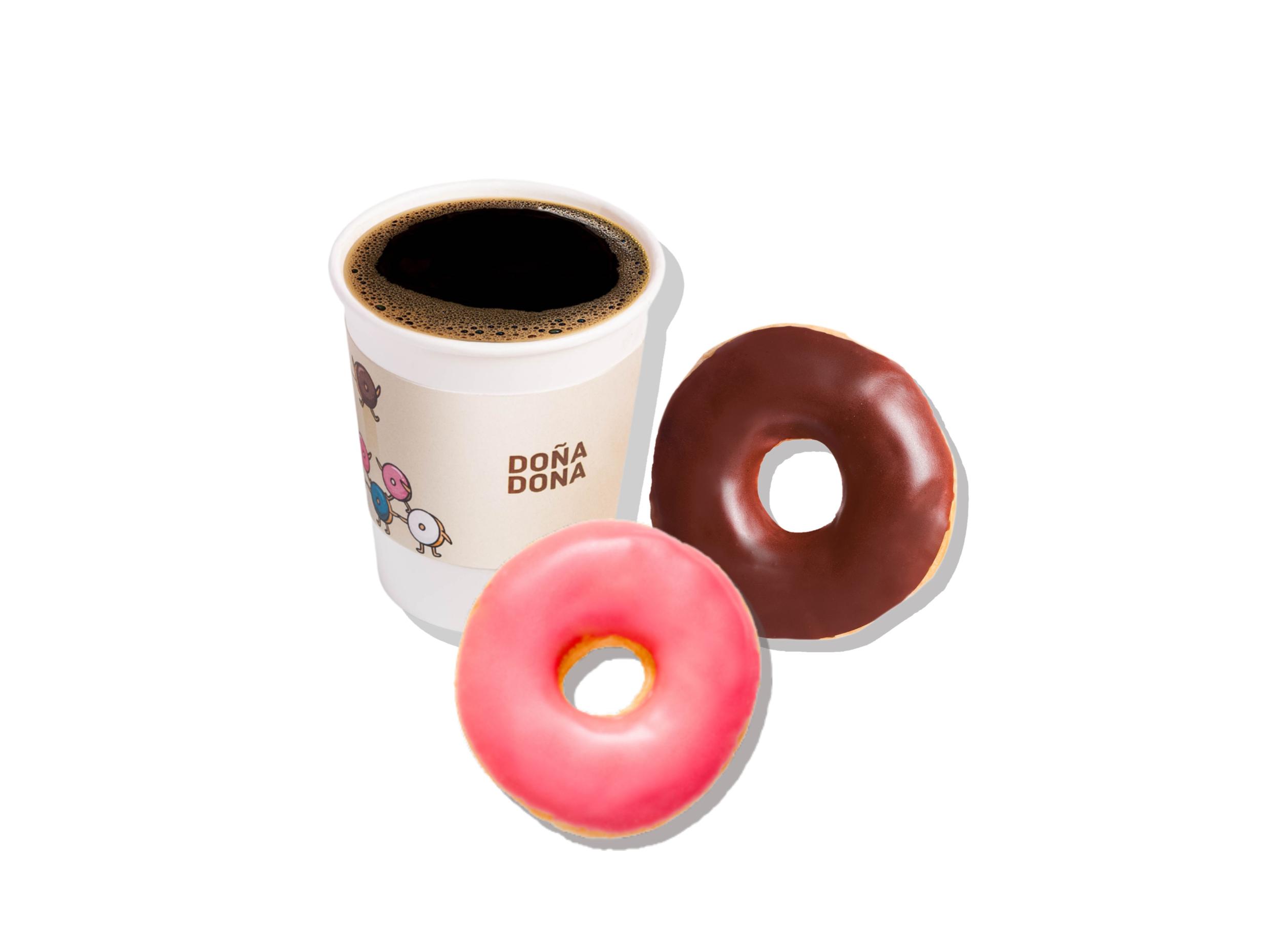 2 Donas Clásicas + 2 Café Ngero 12 oz
