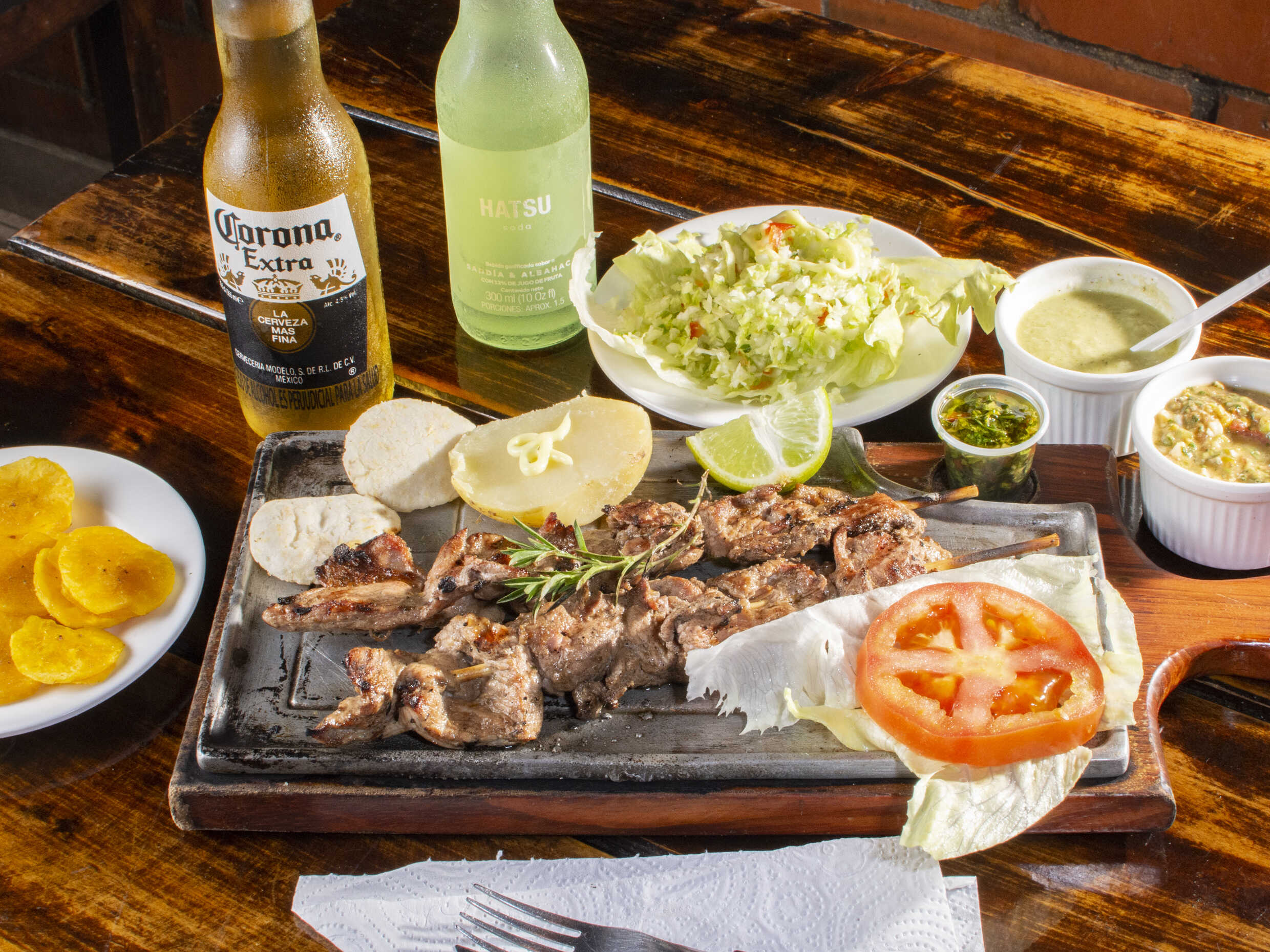 Chuzos de Pollo y Cerdo