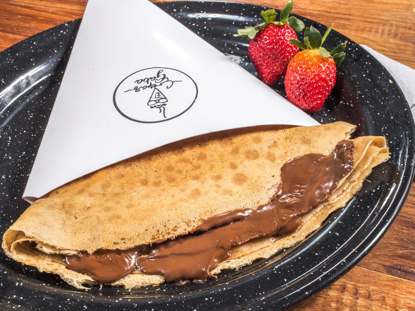Nutella con duraznos en almibar