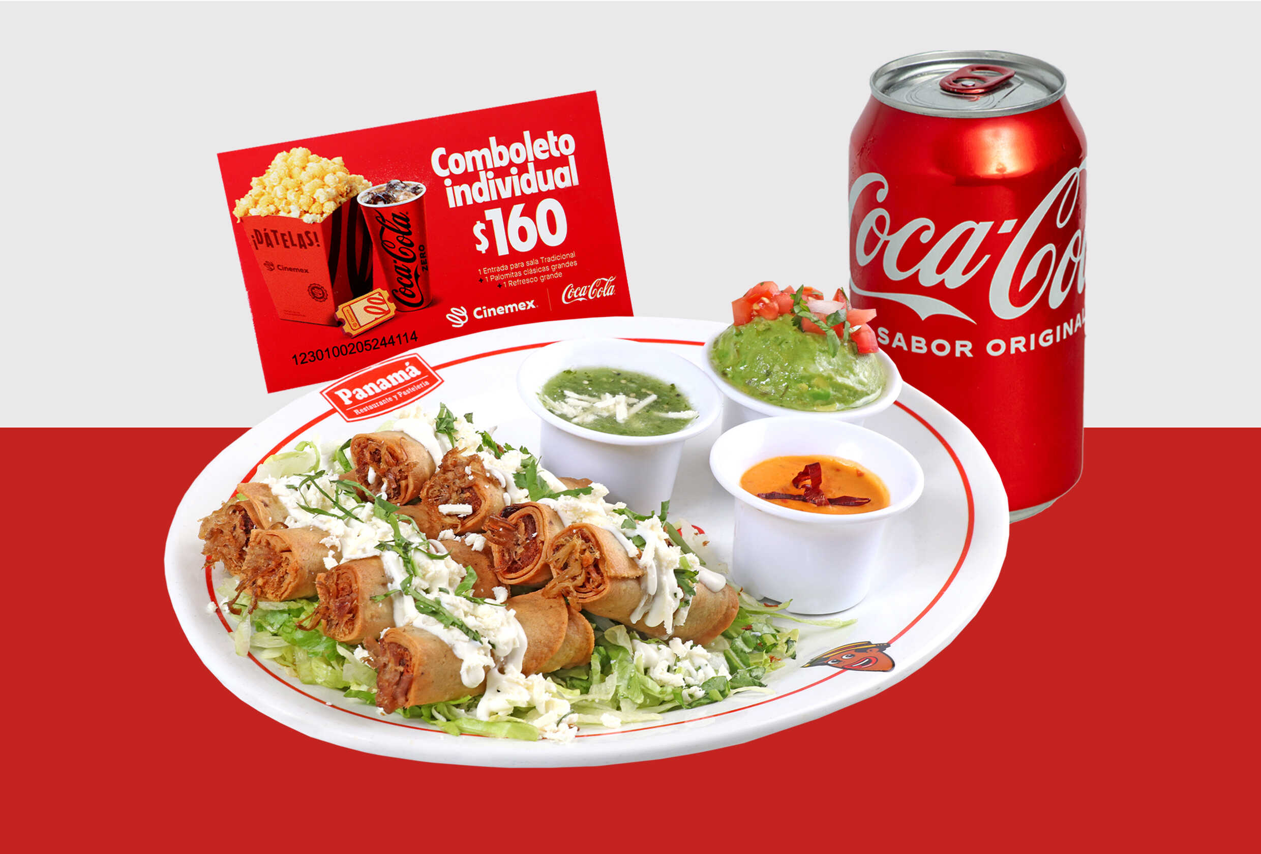 Combo Coca-Cola - crujiflautas + Cupón cine