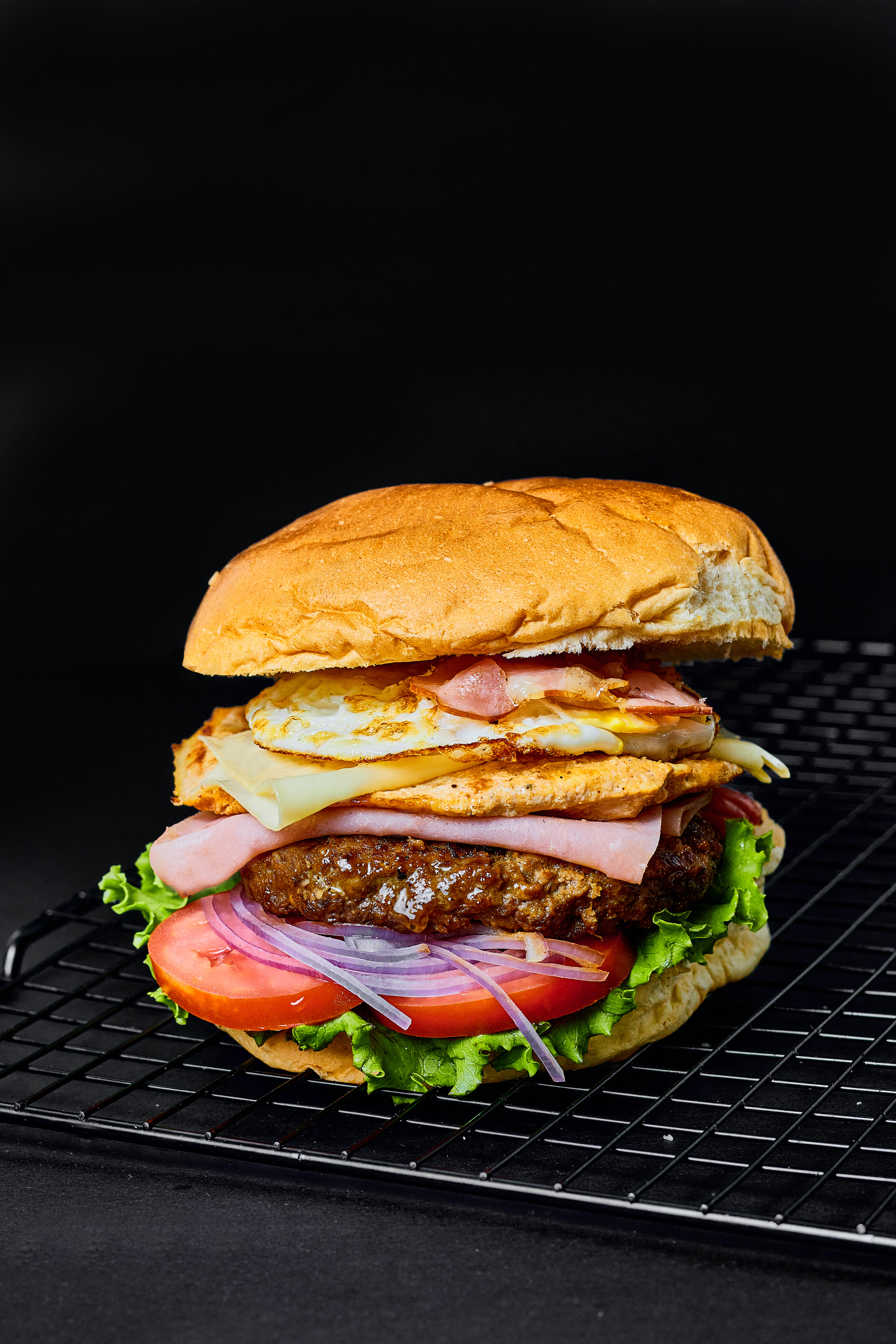 Hamburguesa Combinada de Chuleta Ahumada
