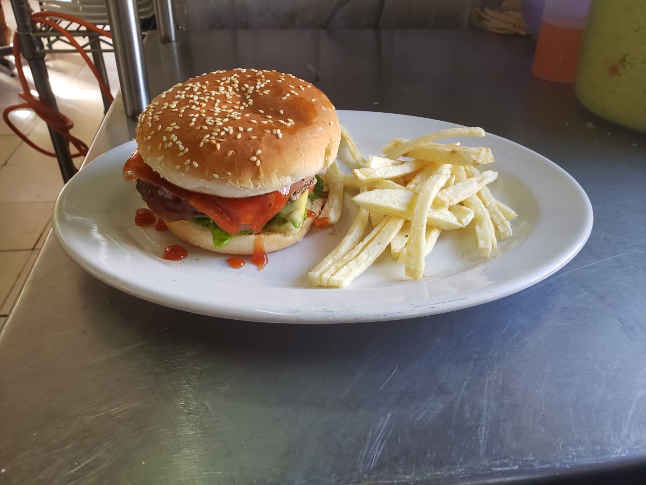 Hamburguesas con Papas