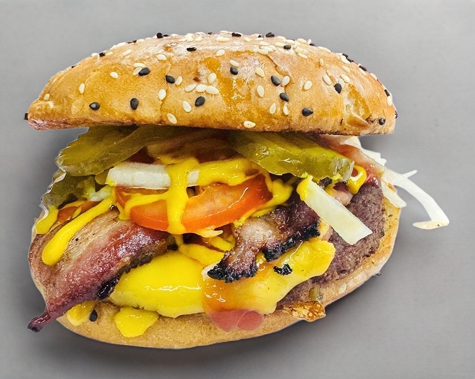 Hamburguesa Sencilla con Tocino