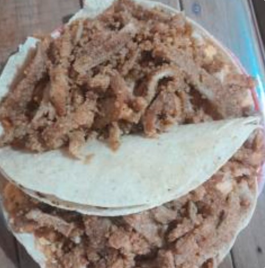 TACO COMPLETO DE MILANESA DE PUERCO