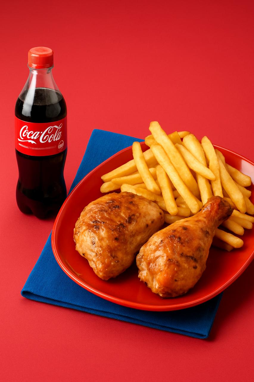 1/4 de Pollo + Papas a la Francesa + Bebida