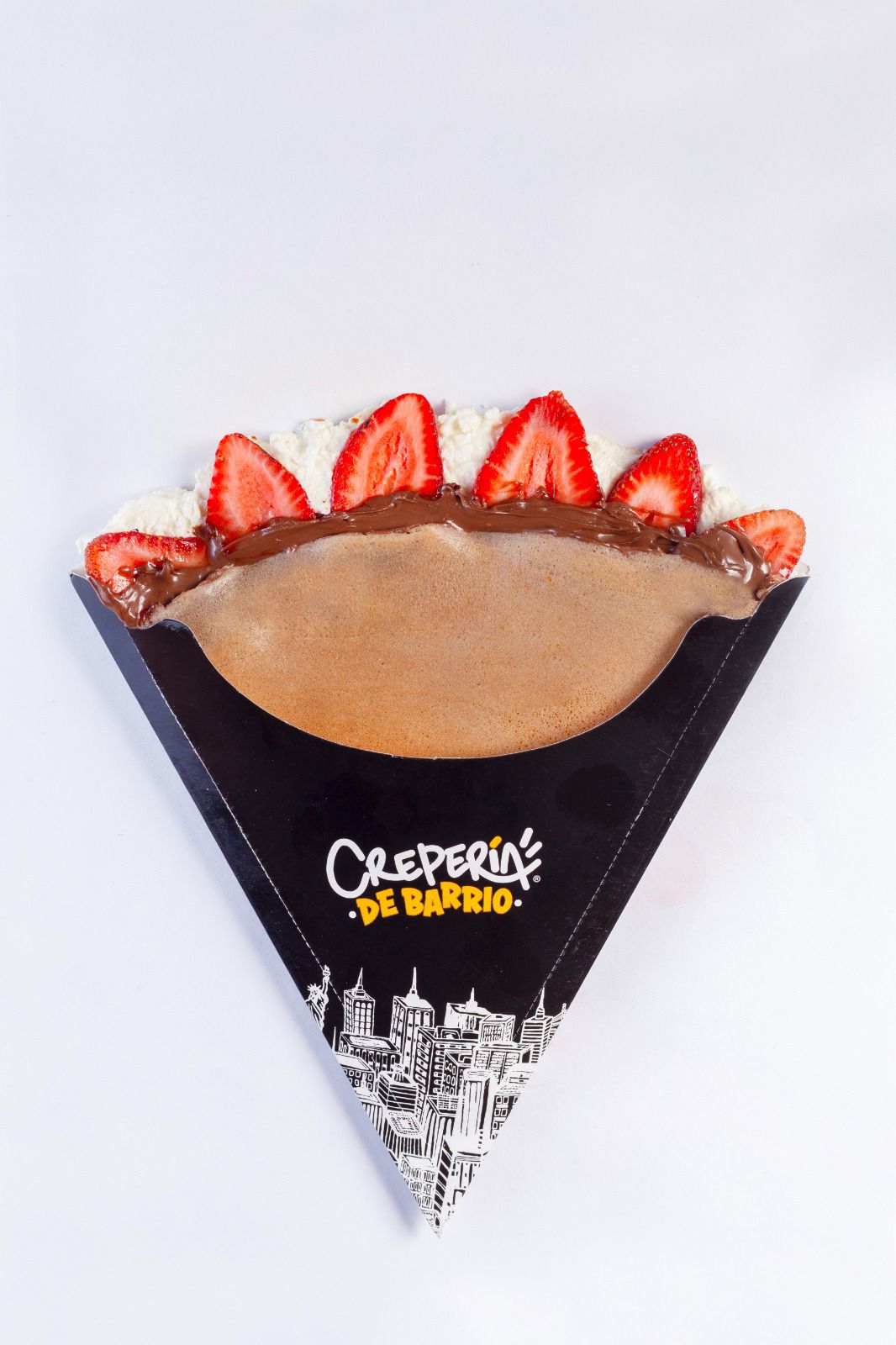 Crepa con Nutella, Philadelphia y Fresas Natural
