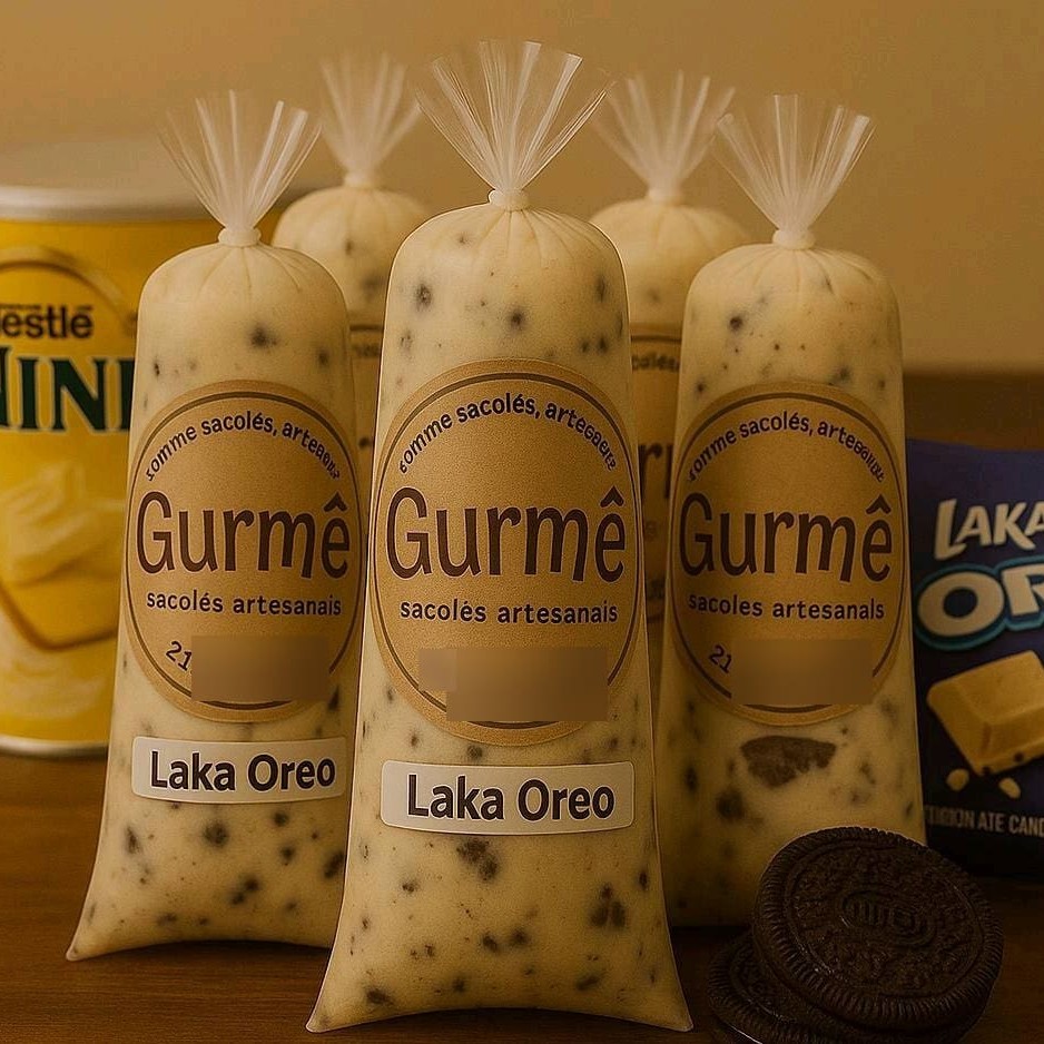 Cremoso, crocante e viciante! Leite Ninho com pedacinhos de Oreo, envolto em uma casquinha de chocolate Laka branco. Uma experiência que conquista em cada mordida!