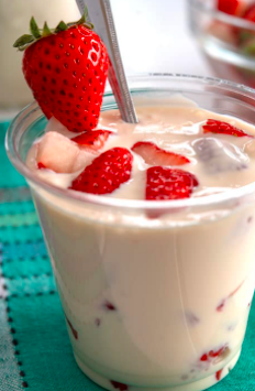 Fresas con crema