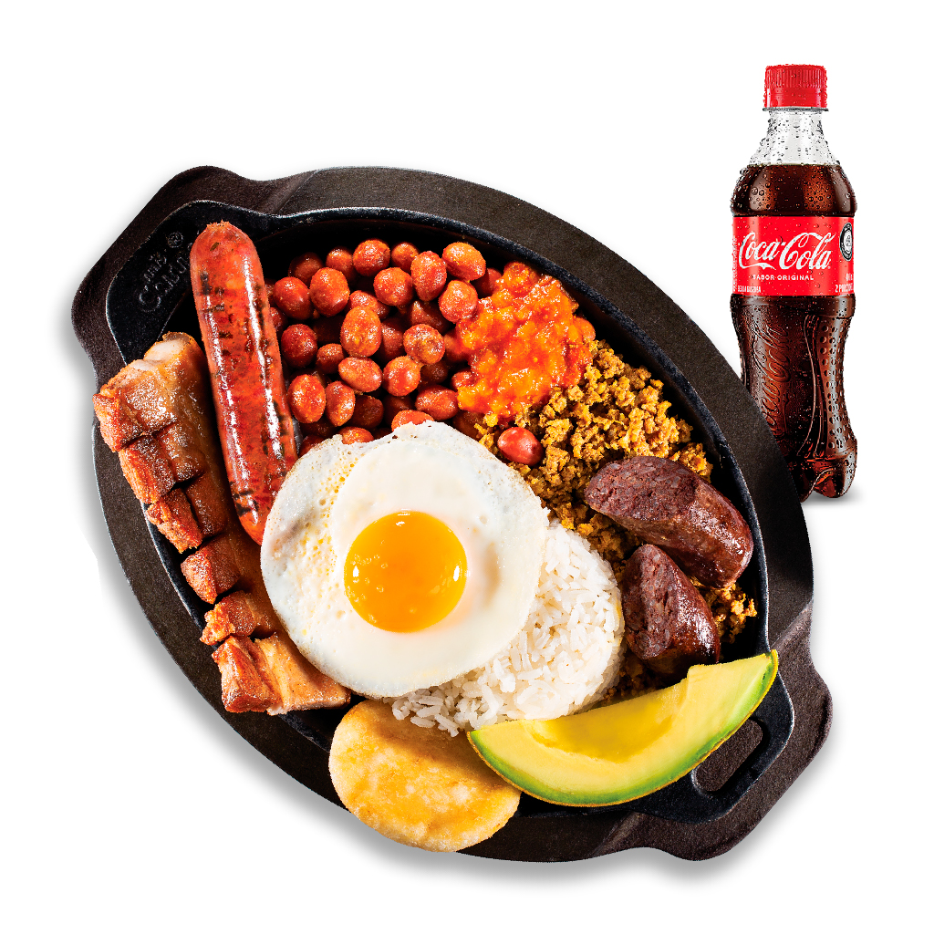 Bandeja Paisa + Coca Cola