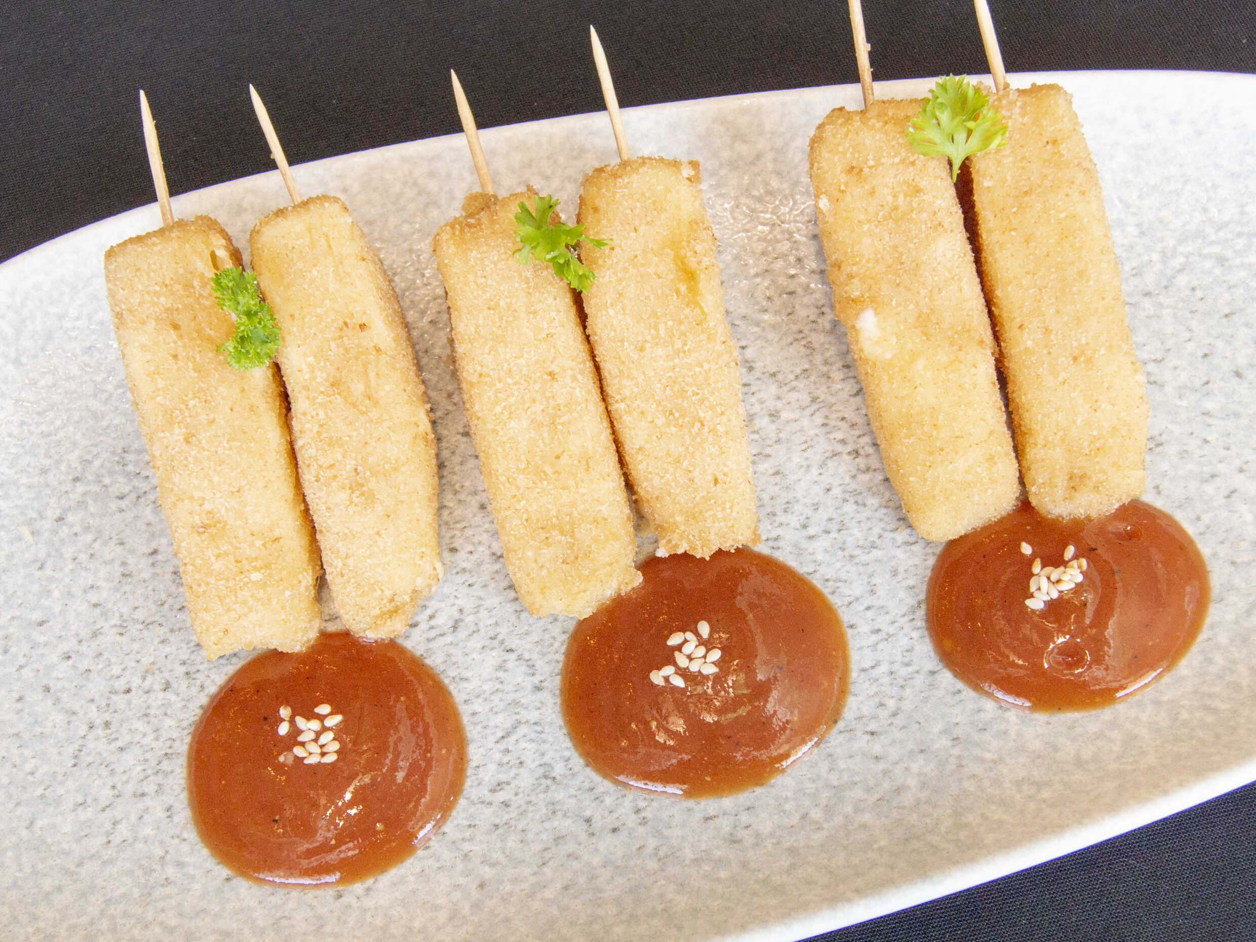 Kushiages de Queso