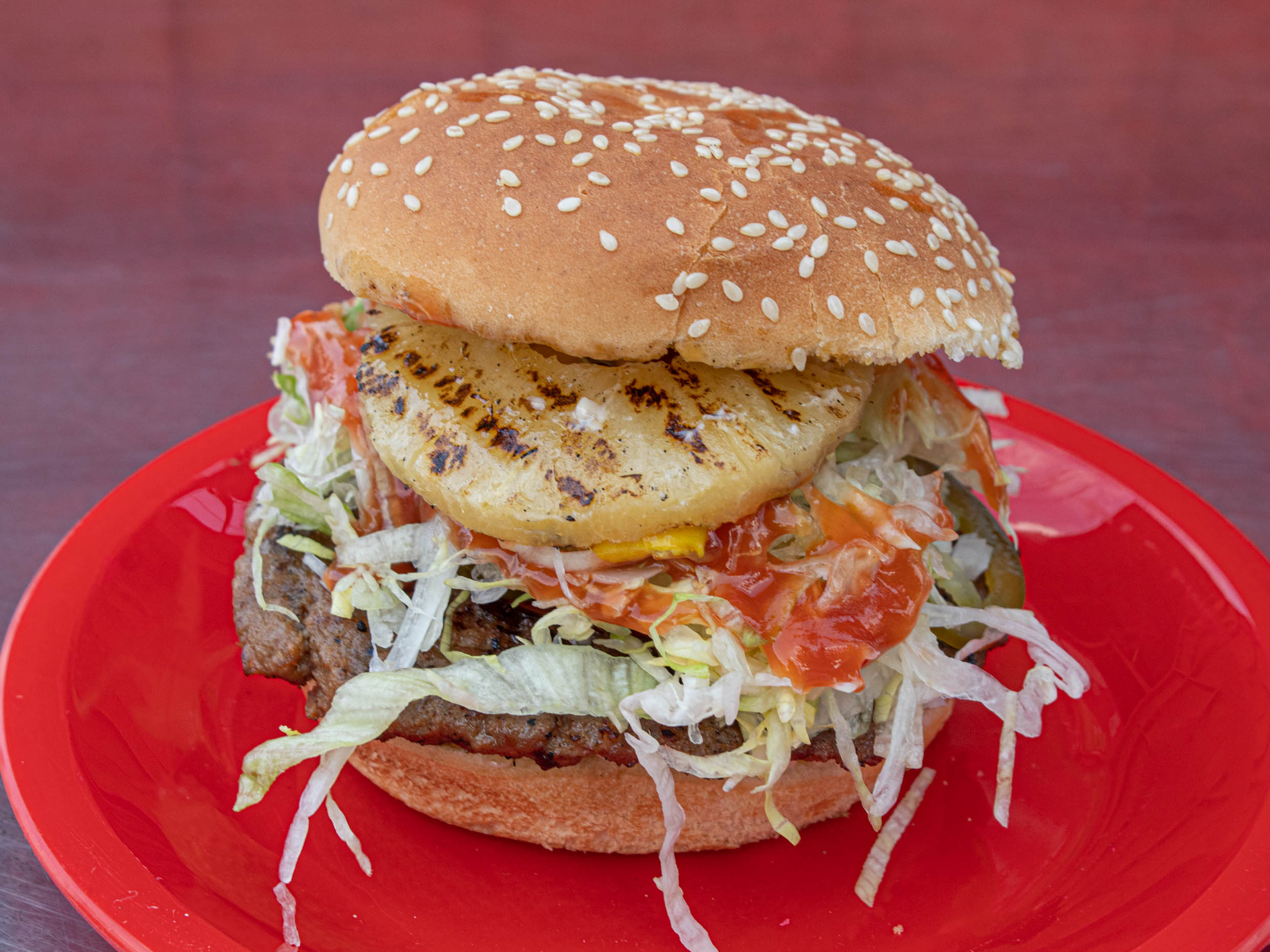 Hamburguesa con Piña