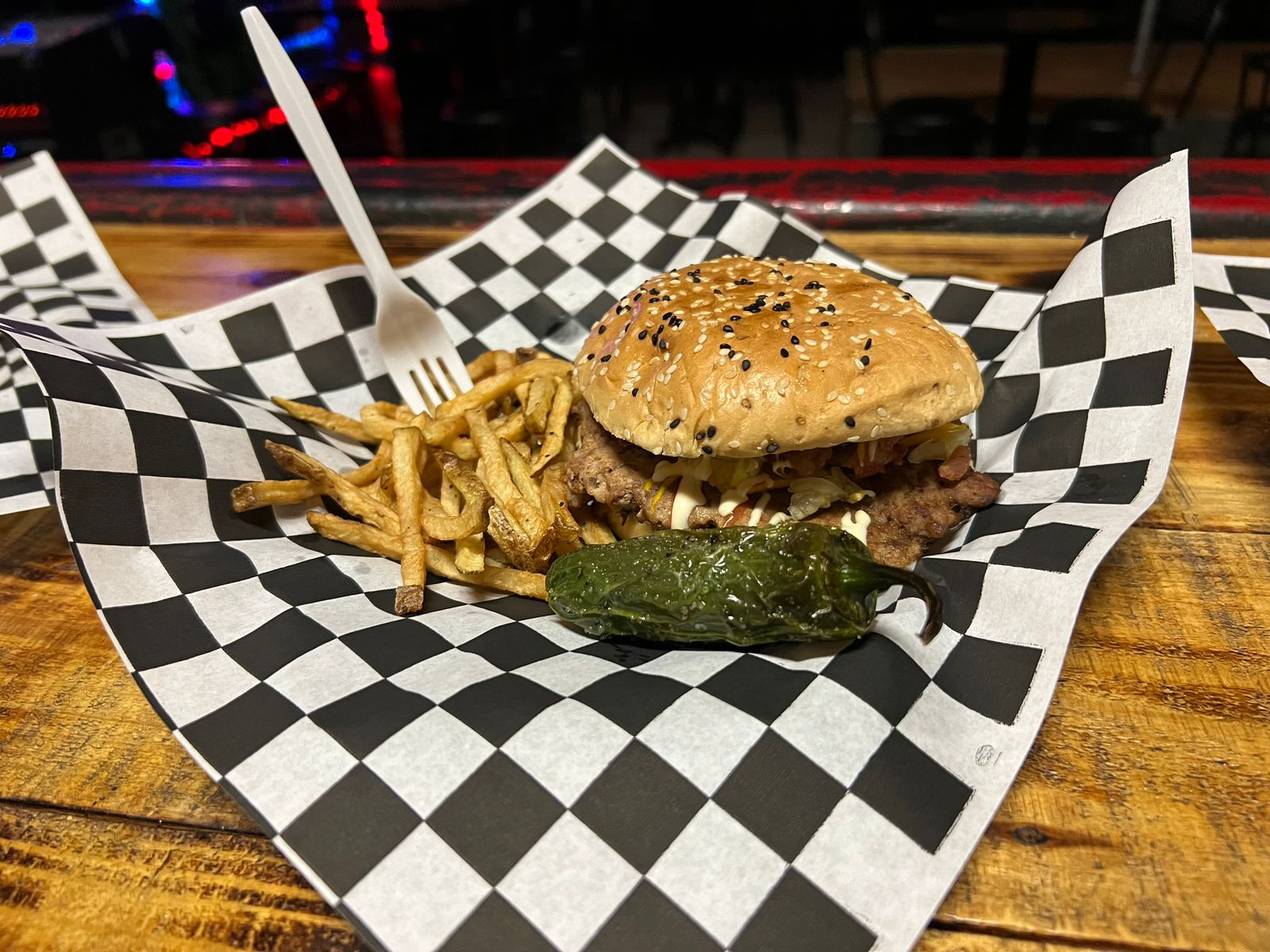 Hamburguesa con papas