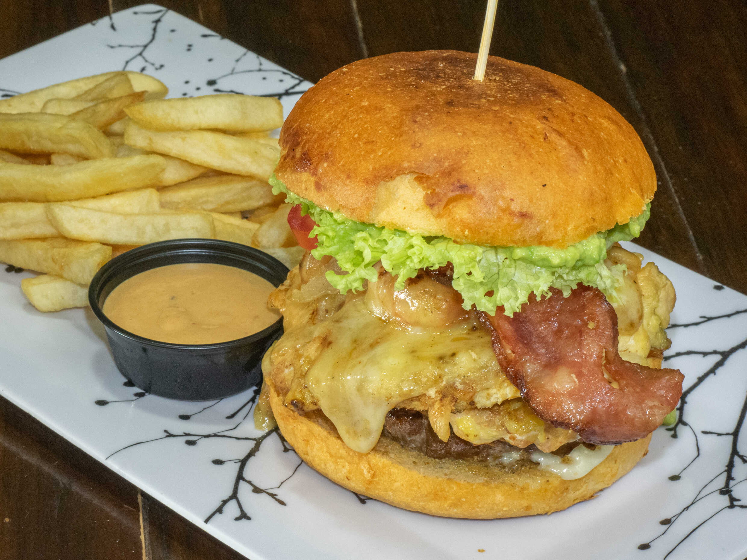 Hamburguesa Cielo Mar y Tierra