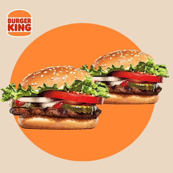 King Antojo: 2 Whopper® Jr