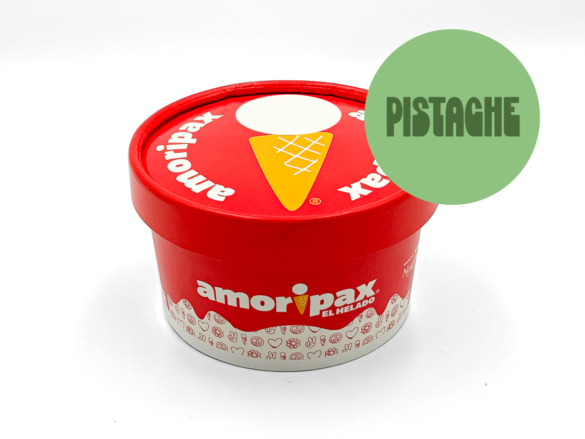 Porción Helado Pistache Amoripax 8 Oz