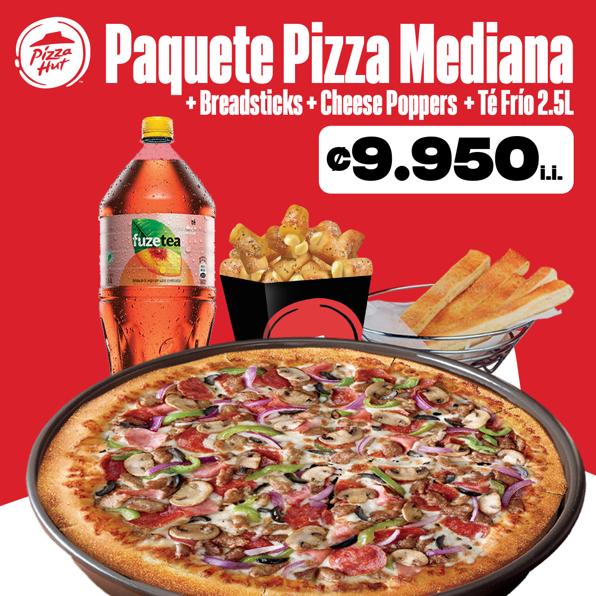 Paquete Pizza Mediana para Ella 💖