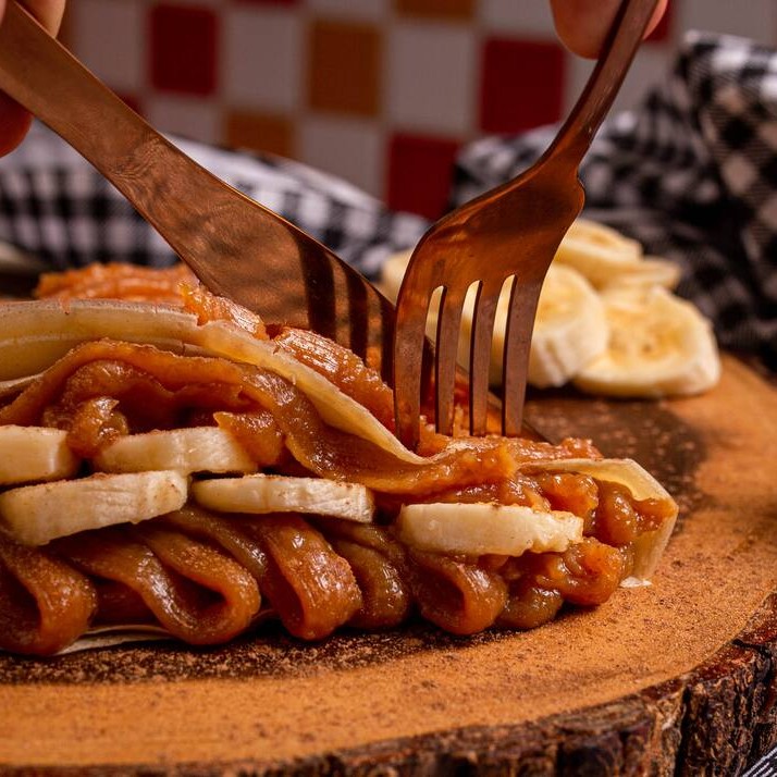 Doce de leite com banana