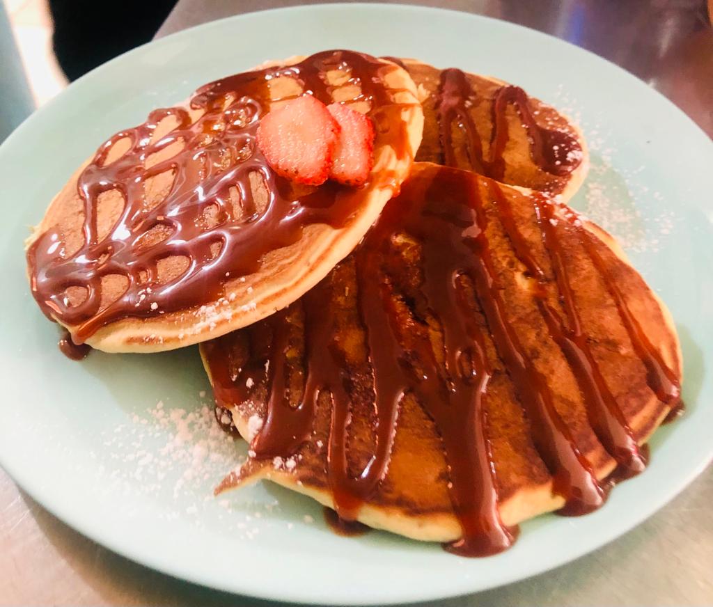 Hot Cakes con Mermelada