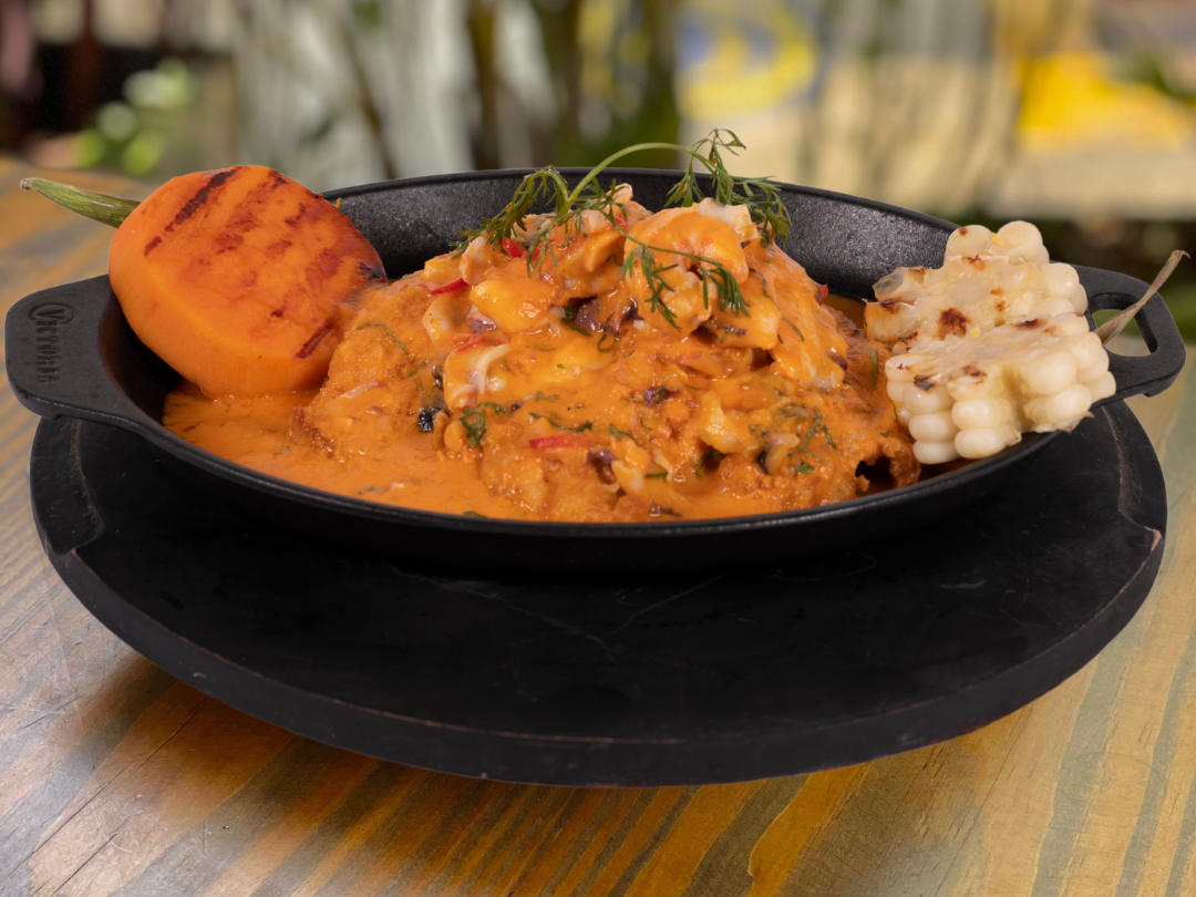 Pescado en Salsa de Langostinos