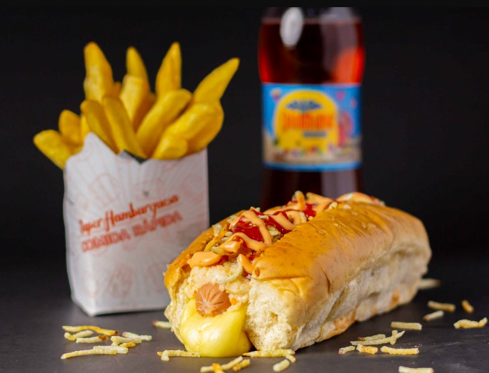 Perro Fantastico + Gaseosa + Papas