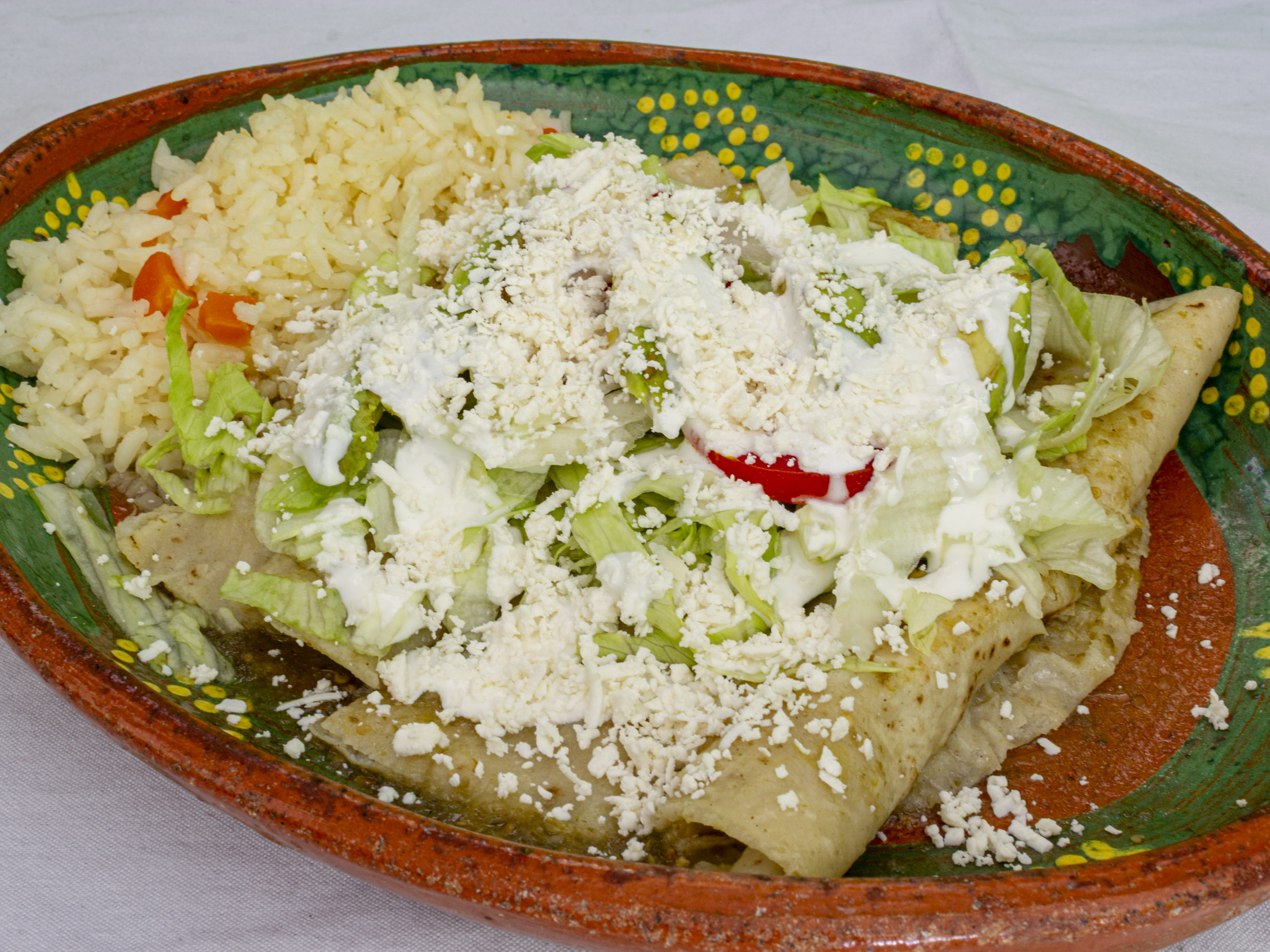 ENCHILADAS VERDES DE POLLO