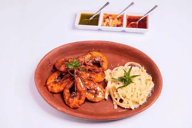 Camarones al Horno de Leña