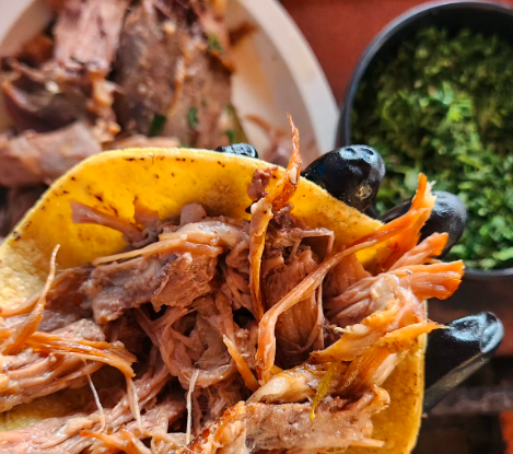 Taco de Mixiote de Borrego