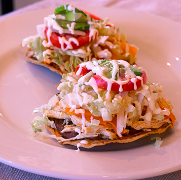 Tostadas de Pollo