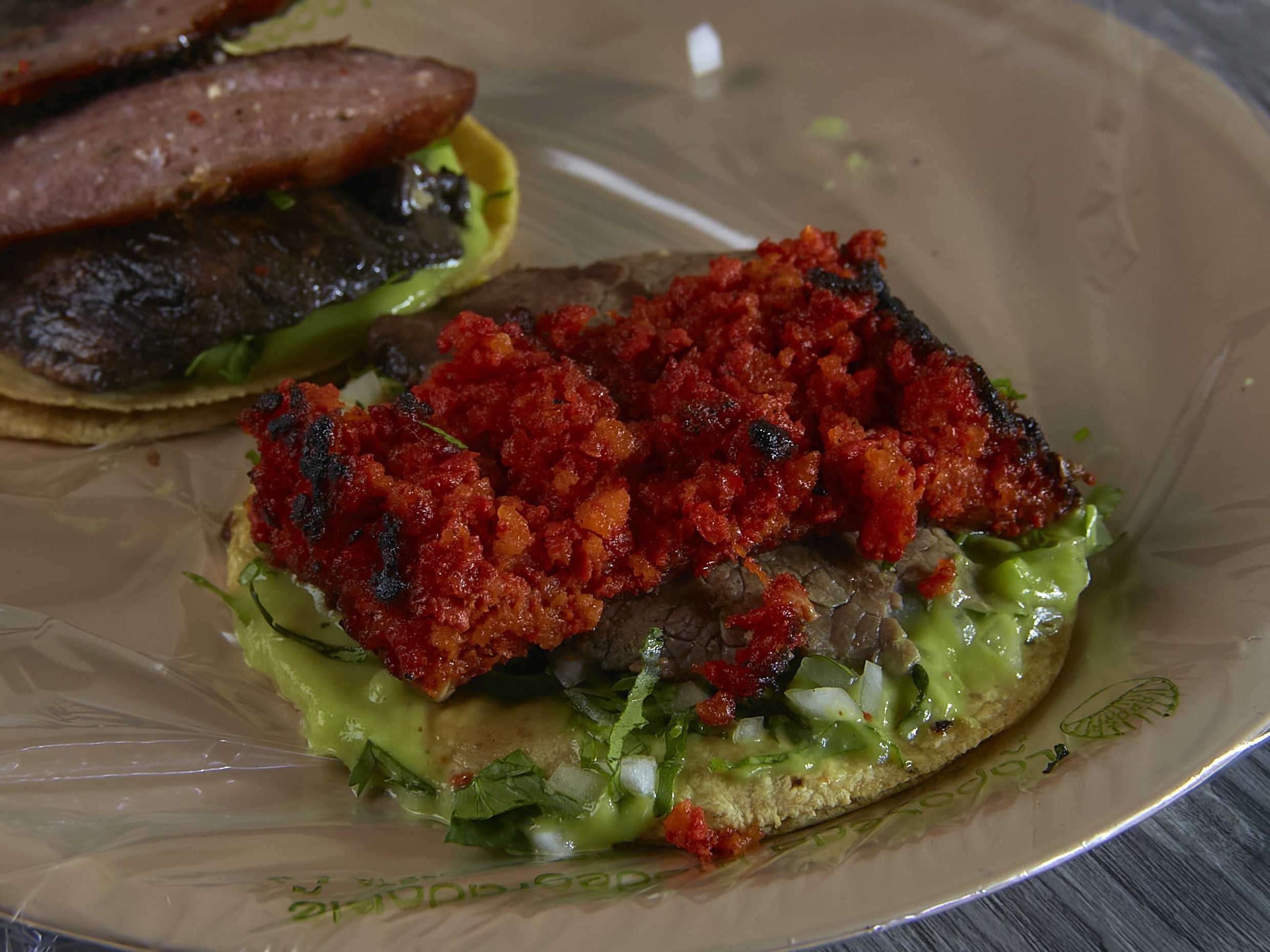 Taco en Trozo de Longaniza