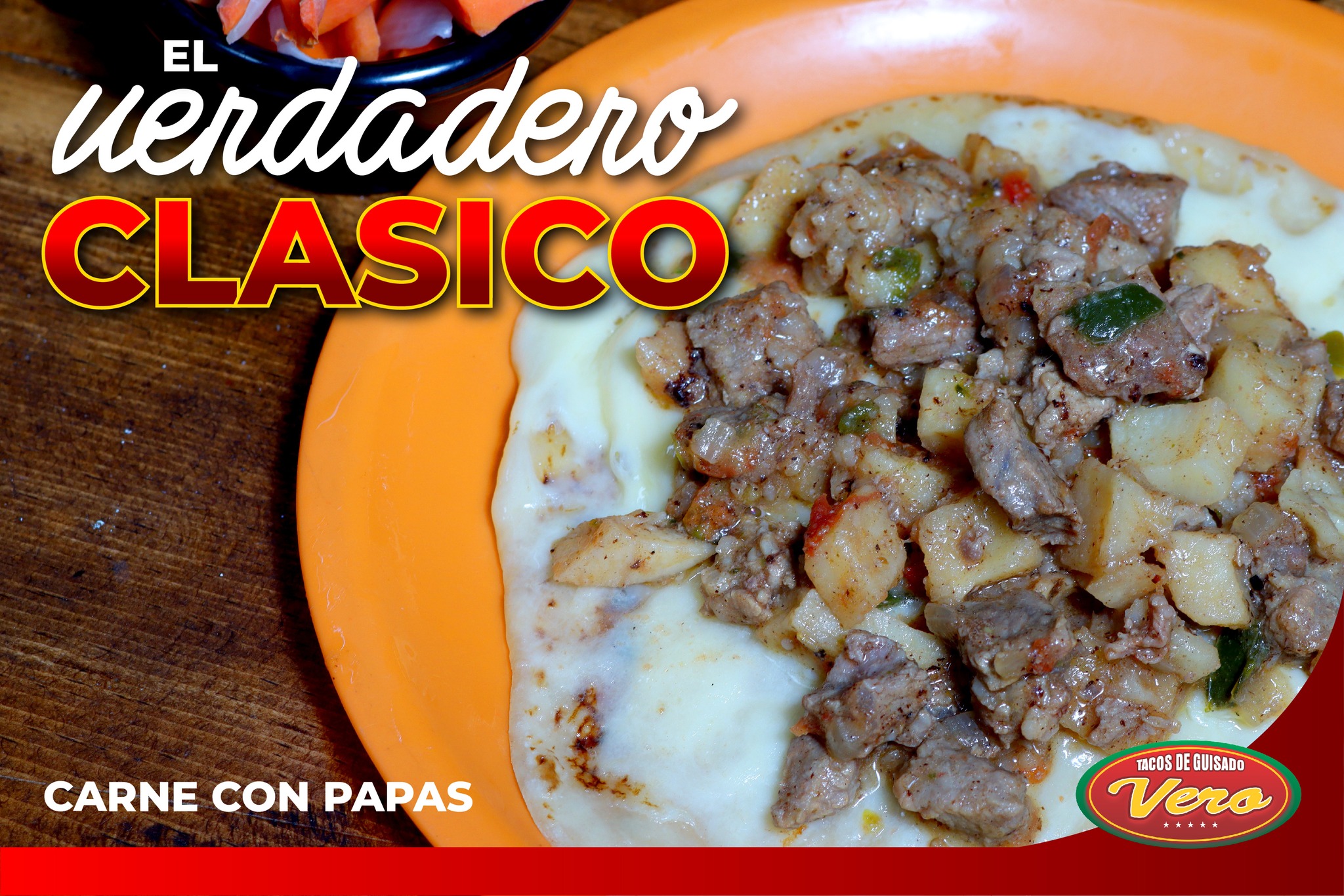 Taco Bistec con Papas