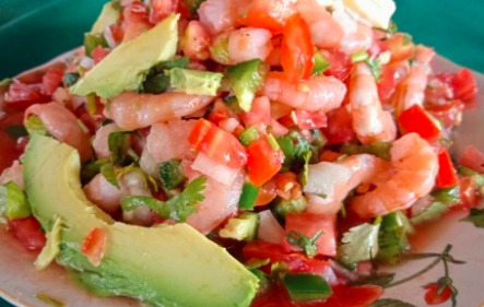 Ensalada con Camarón