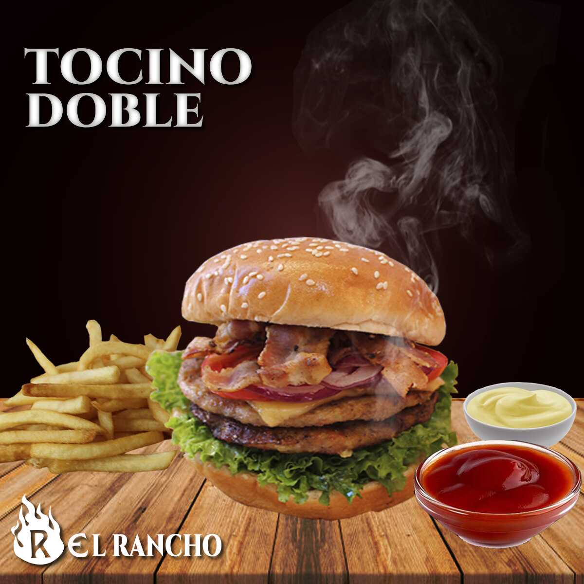 Hamburguesa Tocino Doble