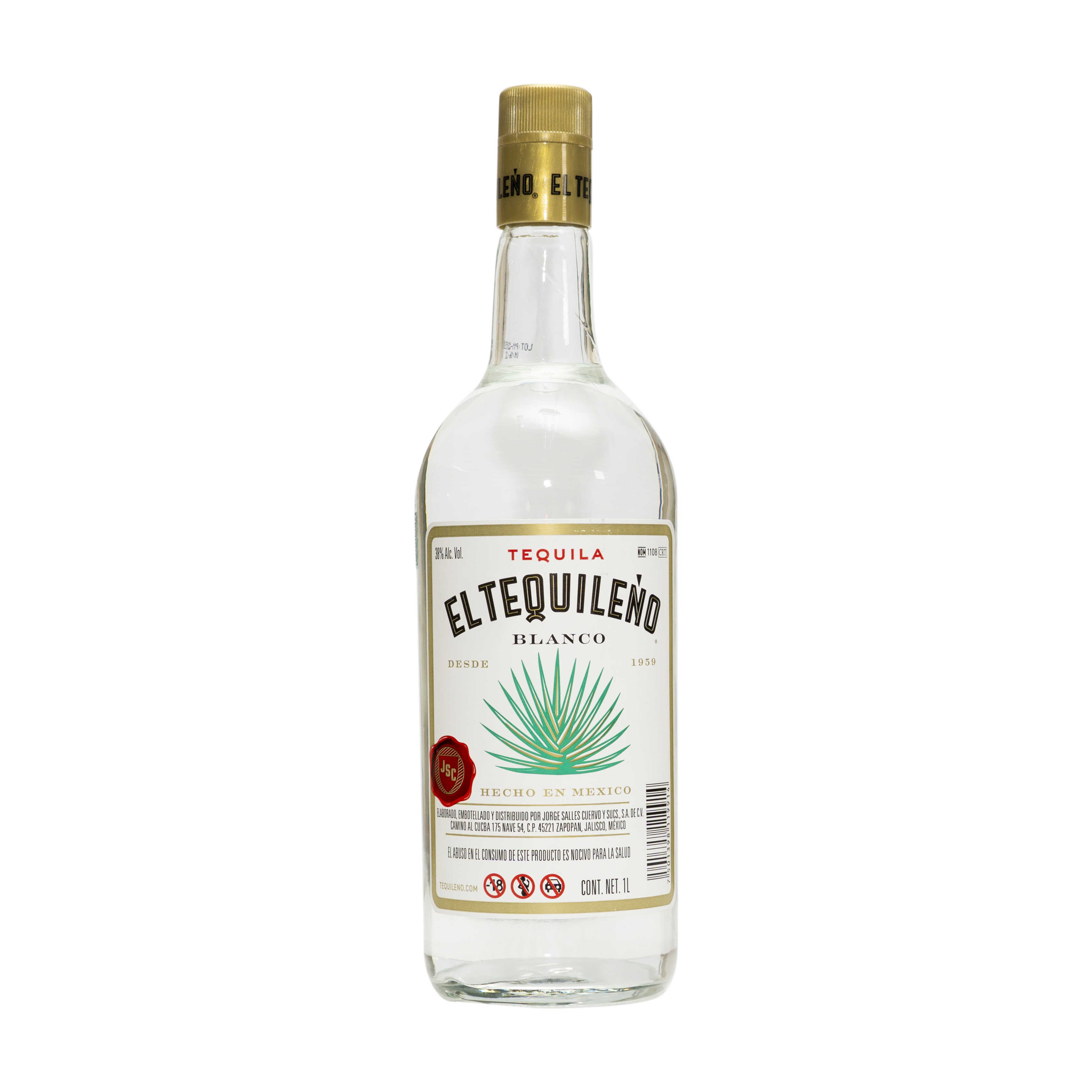 TEQUILA TEQUILEÑO BLANCO 1000 ML