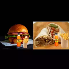 Combo BBQ Mex 1 Burguer BBQ + 1 Burrito Tex Mex