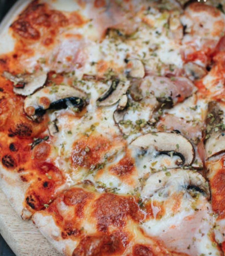 Pizza Lanis Duo de Champiñones y Jamón