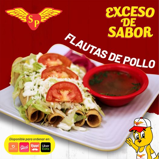 Flautas de pollo