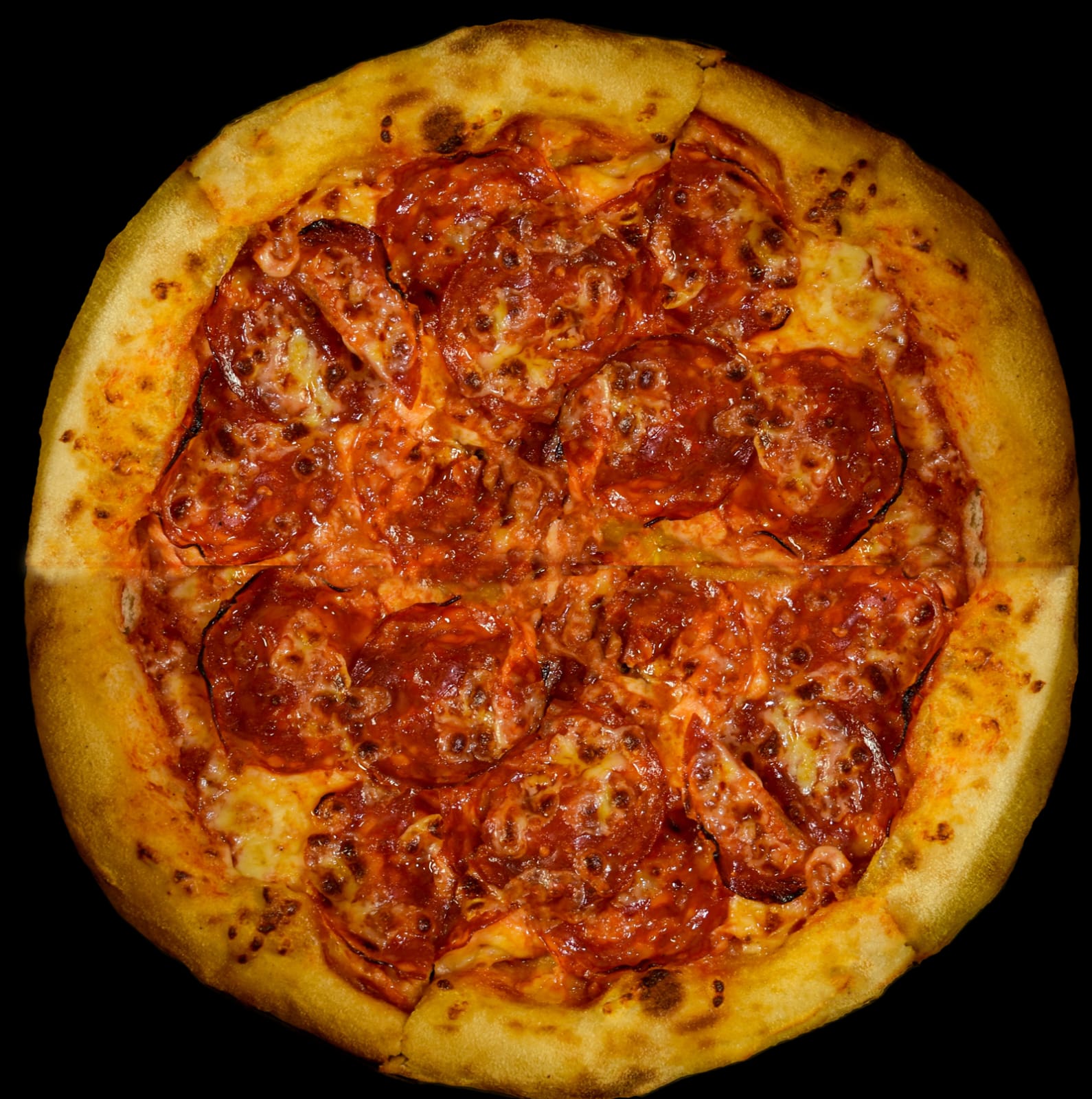Pizza Clásica Diavola 30 cm 6 Porciones