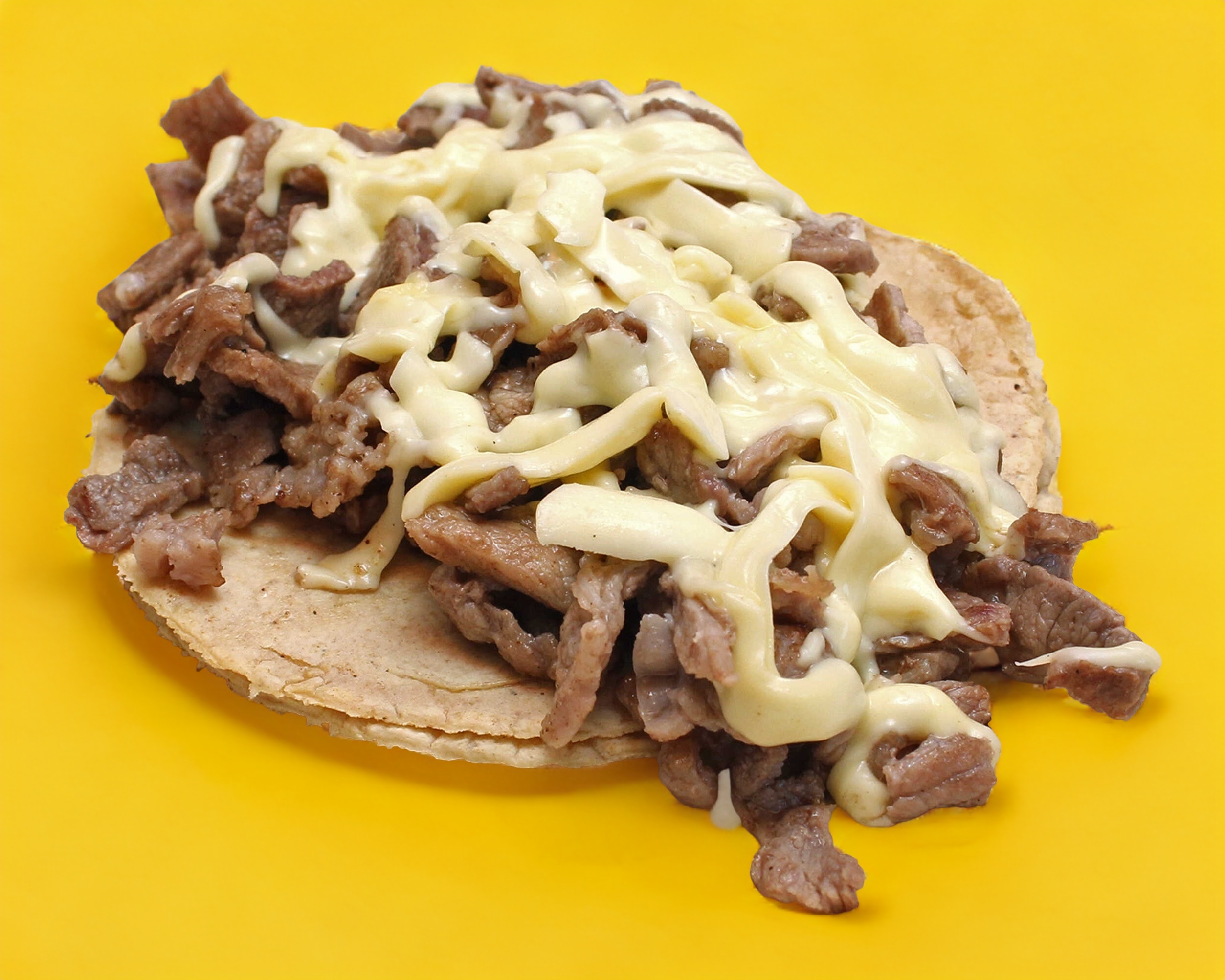 Nuestro Taco Cecina con queso