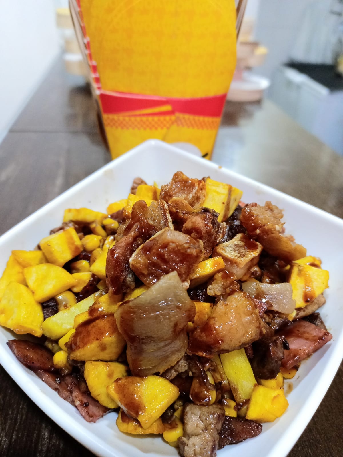 Salchipapa Colombiana