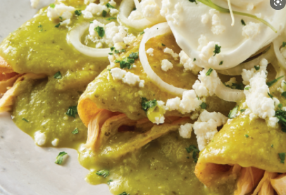 Enchiladas Verdes de Pollo