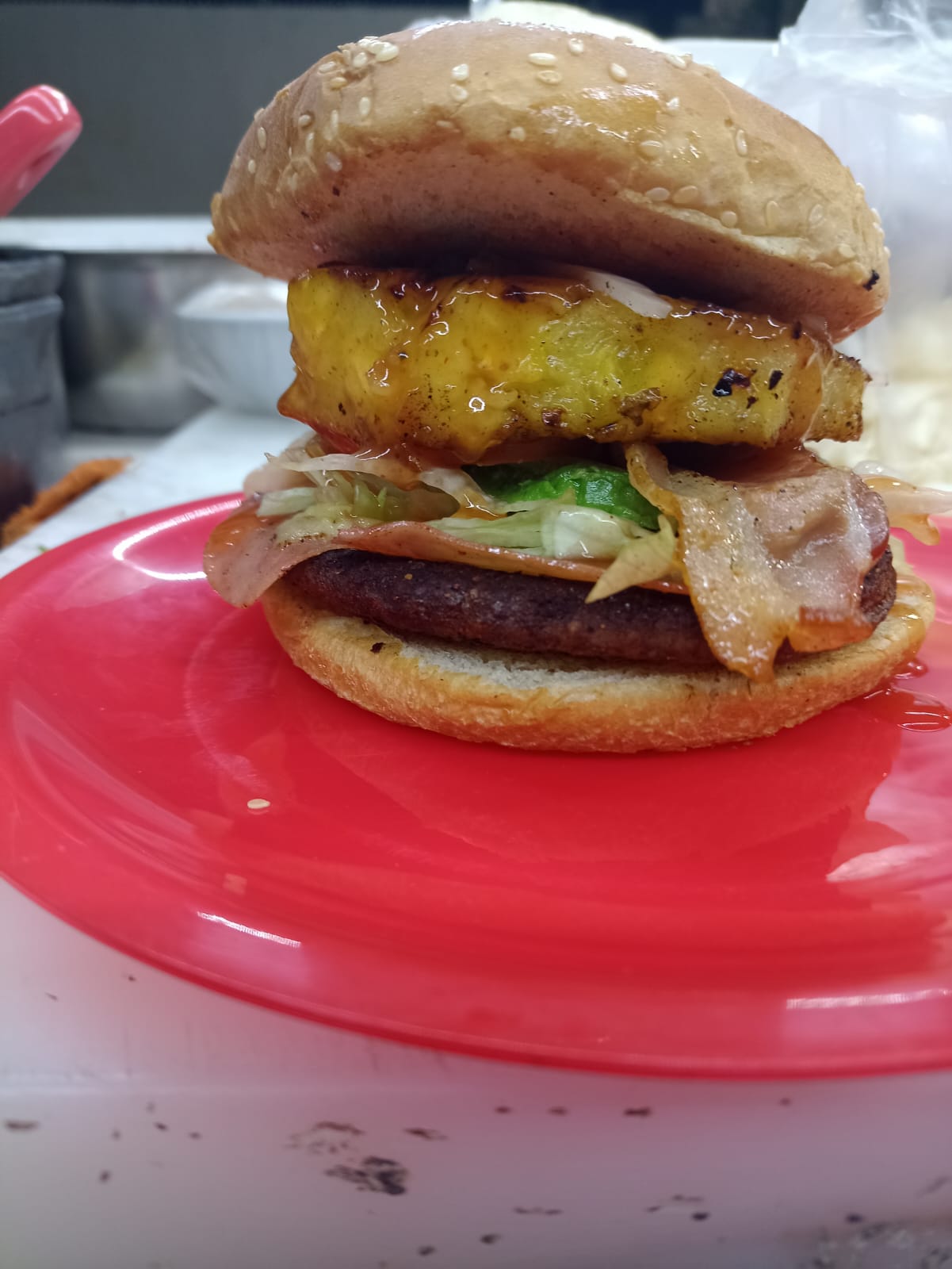 Hamburguesa Hawaiana