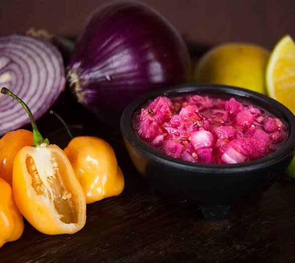 Rajas Cebolla Morada con Habanero