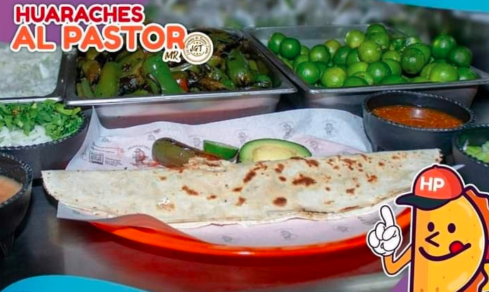 Huarache entero de Chorizo