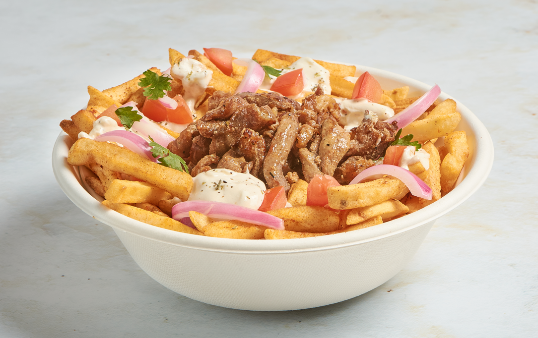 Papas Griegas Mixtas (Doble Proteína)