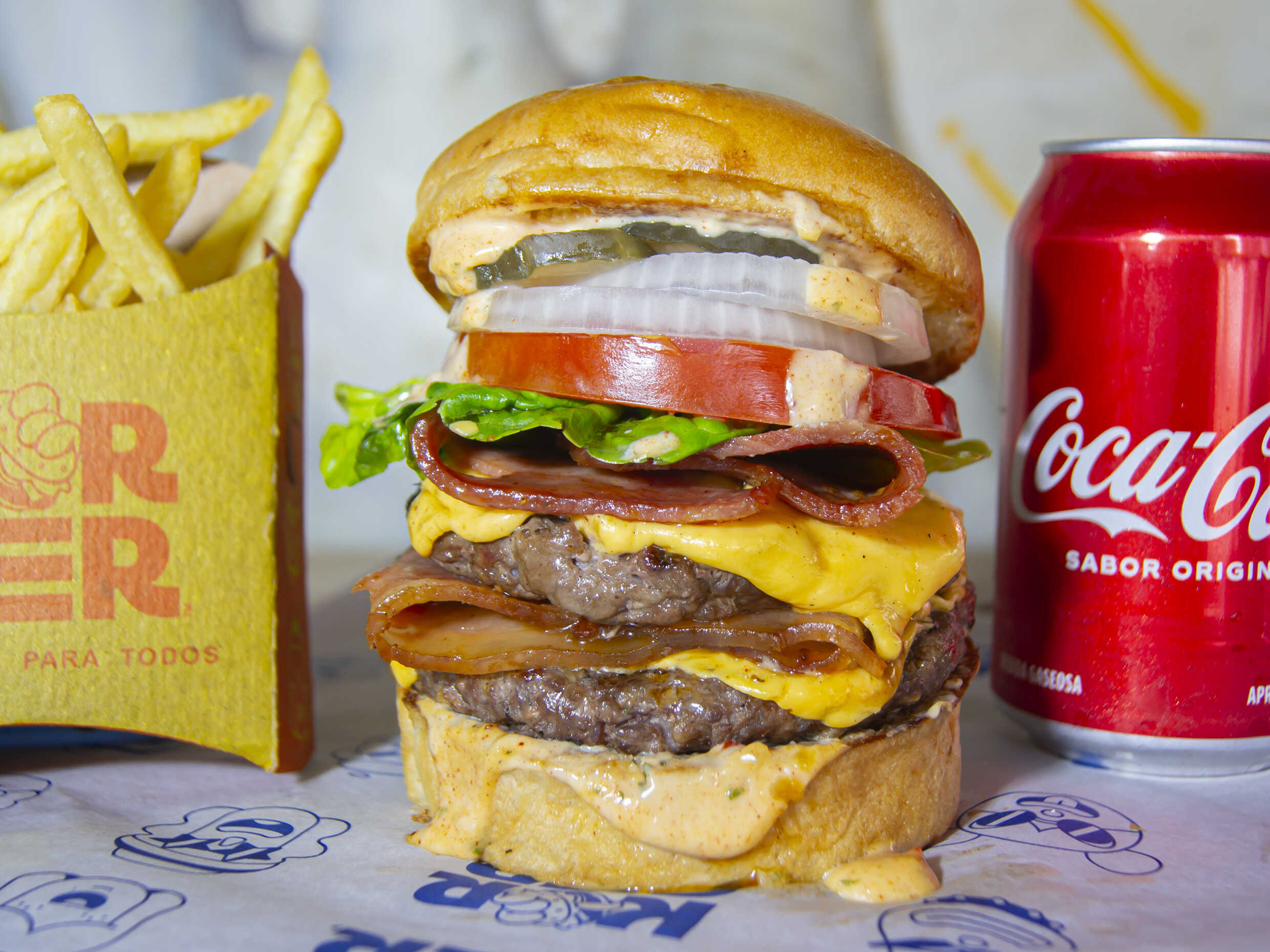 Combo Hamburguesa La Dupla