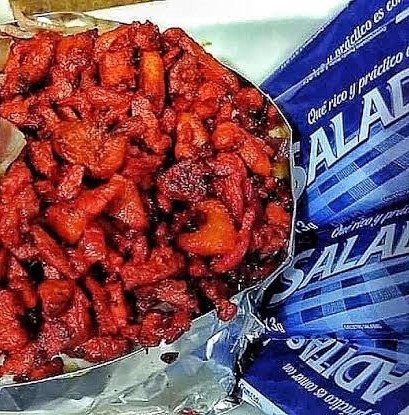 Papa Asada con Trompo.