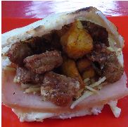 Arepita Chicharrona