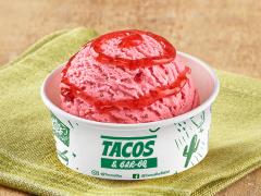 Helado de fresa