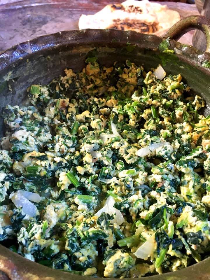 Huevo con Espinaca