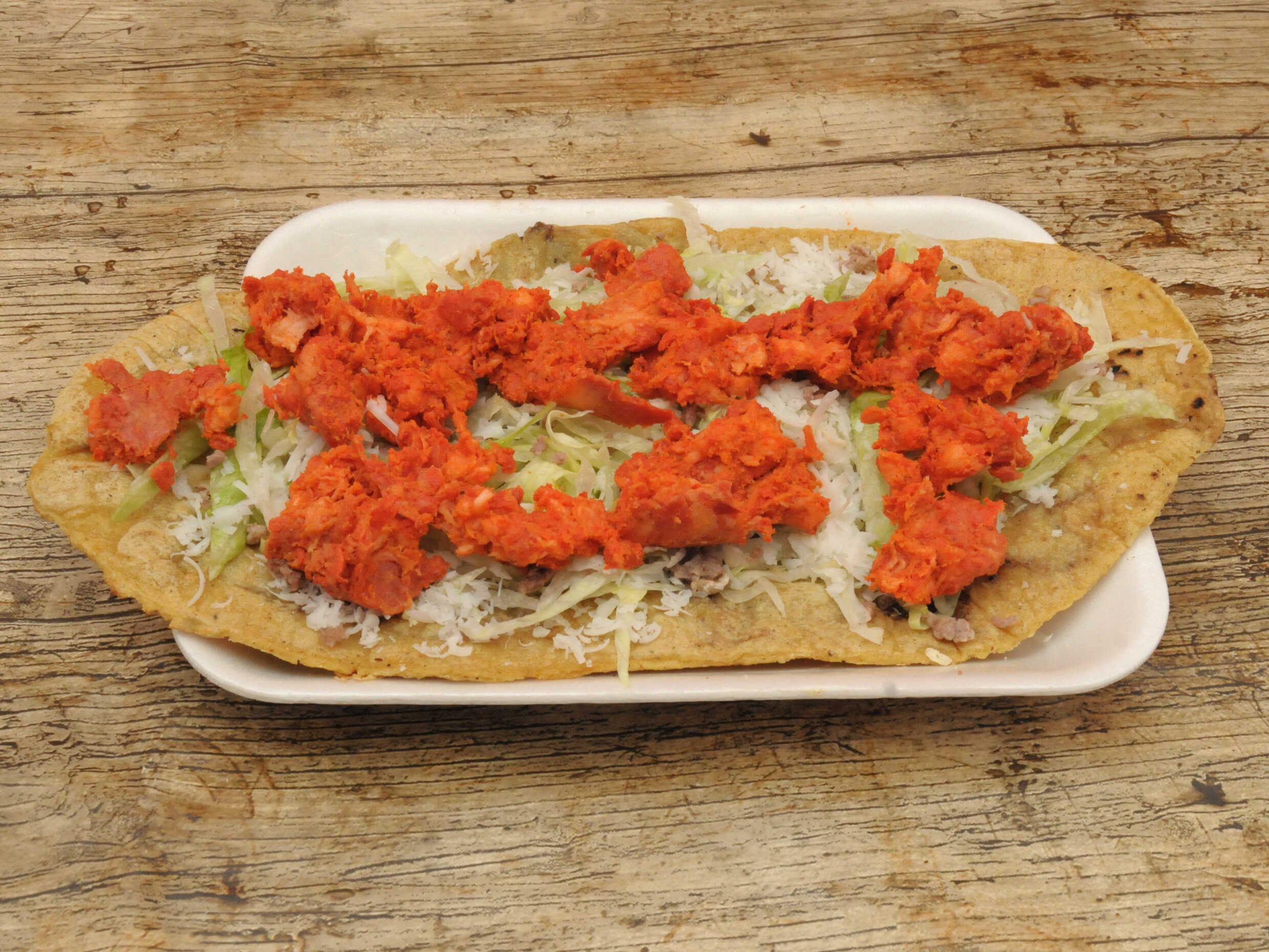Huarache de Longaniza